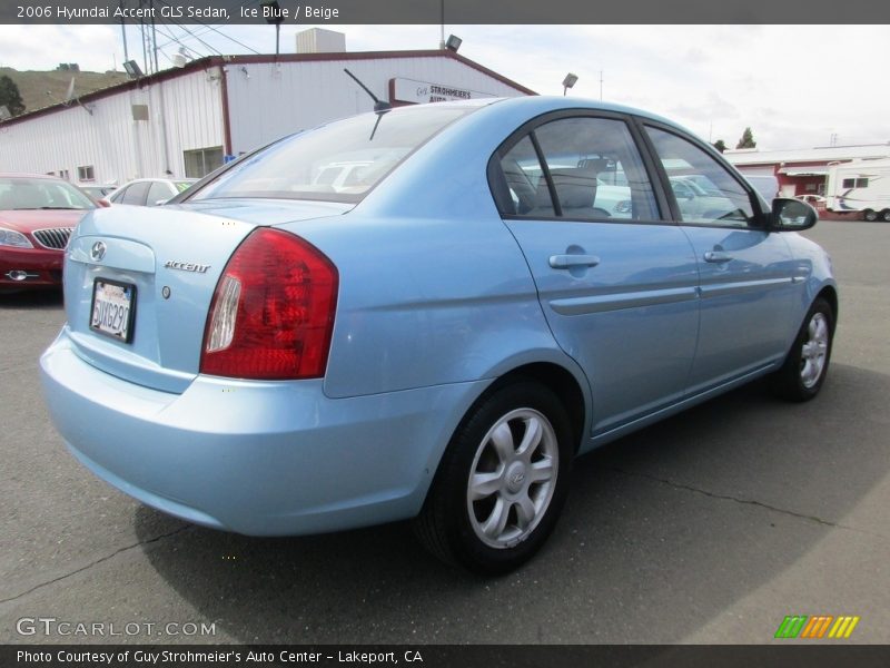 Ice Blue / Beige 2006 Hyundai Accent GLS Sedan