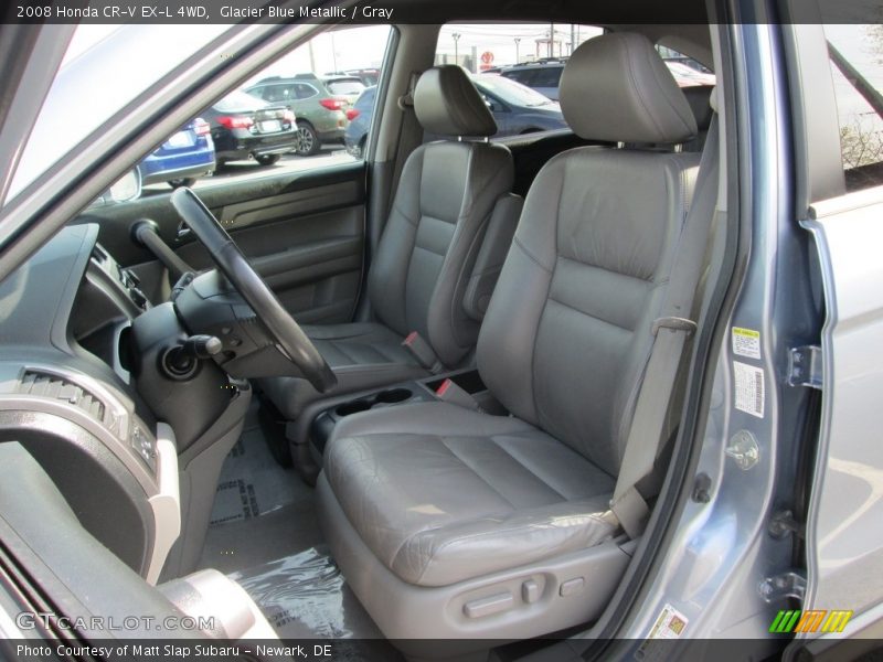 Glacier Blue Metallic / Gray 2008 Honda CR-V EX-L 4WD