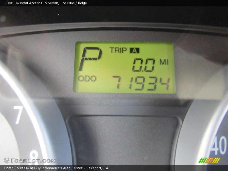 Ice Blue / Beige 2006 Hyundai Accent GLS Sedan