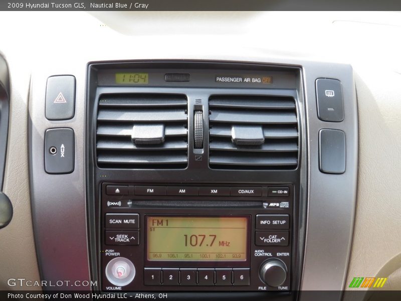 Nautical Blue / Gray 2009 Hyundai Tucson GLS