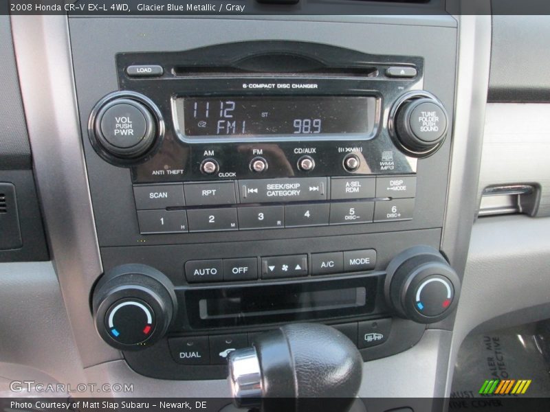 Glacier Blue Metallic / Gray 2008 Honda CR-V EX-L 4WD