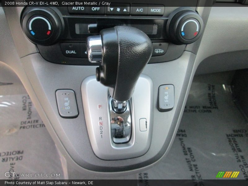 Glacier Blue Metallic / Gray 2008 Honda CR-V EX-L 4WD