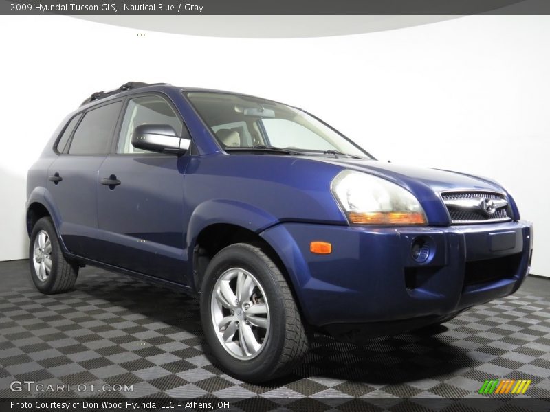 Nautical Blue / Gray 2009 Hyundai Tucson GLS