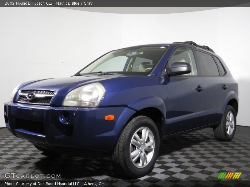 Nautical Blue / Gray 2009 Hyundai Tucson GLS
