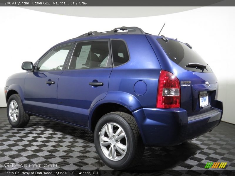 Nautical Blue / Gray 2009 Hyundai Tucson GLS