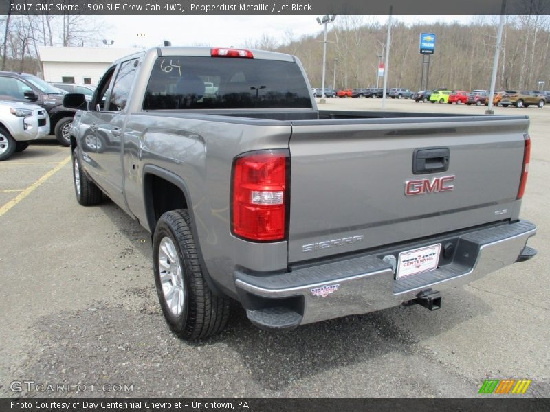 Pepperdust Metallic / Jet Black 2017 GMC Sierra 1500 SLE Crew Cab 4WD