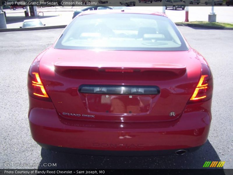 Crimson Red / Ebony 2008 Pontiac Grand Prix Sedan