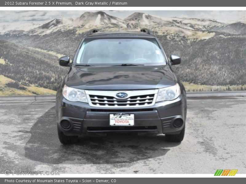 Dark Gray Metallic / Platinum 2012 Subaru Forester 2.5 X Premium