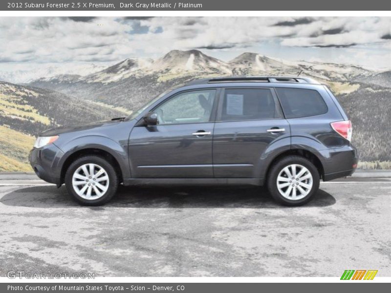 Dark Gray Metallic / Platinum 2012 Subaru Forester 2.5 X Premium