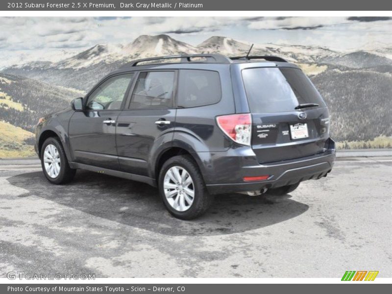Dark Gray Metallic / Platinum 2012 Subaru Forester 2.5 X Premium