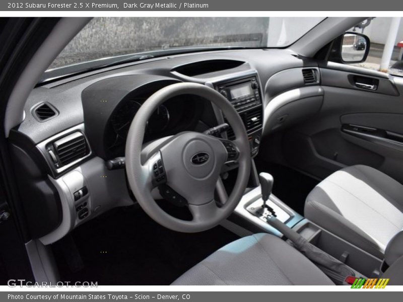 Dark Gray Metallic / Platinum 2012 Subaru Forester 2.5 X Premium