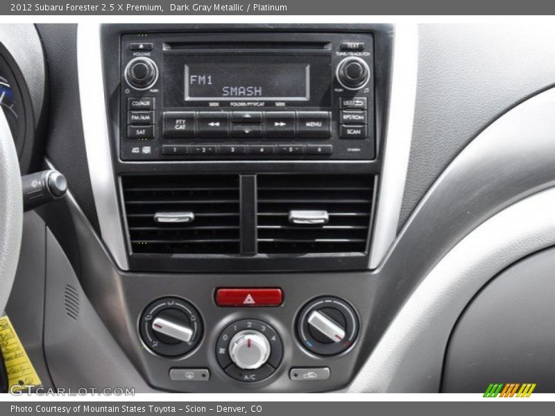 Dark Gray Metallic / Platinum 2012 Subaru Forester 2.5 X Premium