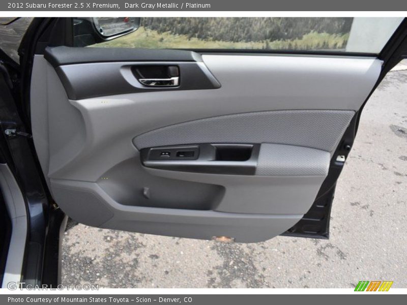 Dark Gray Metallic / Platinum 2012 Subaru Forester 2.5 X Premium