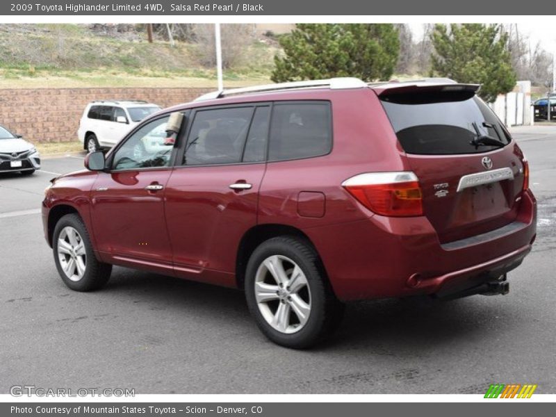 Salsa Red Pearl / Black 2009 Toyota Highlander Limited 4WD