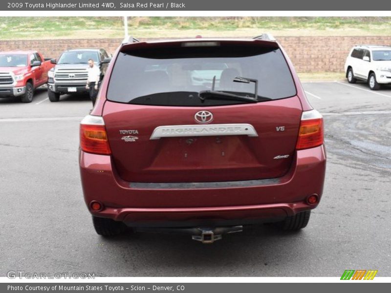 Salsa Red Pearl / Black 2009 Toyota Highlander Limited 4WD