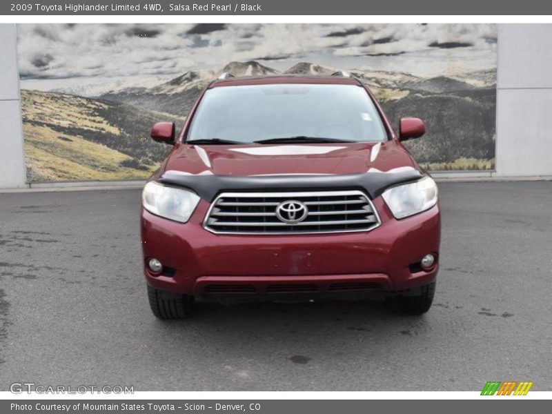 Salsa Red Pearl / Black 2009 Toyota Highlander Limited 4WD