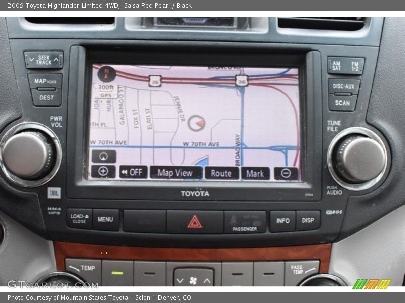 Salsa Red Pearl / Black 2009 Toyota Highlander Limited 4WD