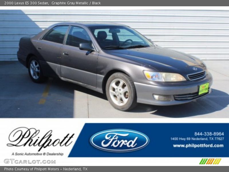Graphite Gray Metallic / Black 2000 Lexus ES 300 Sedan