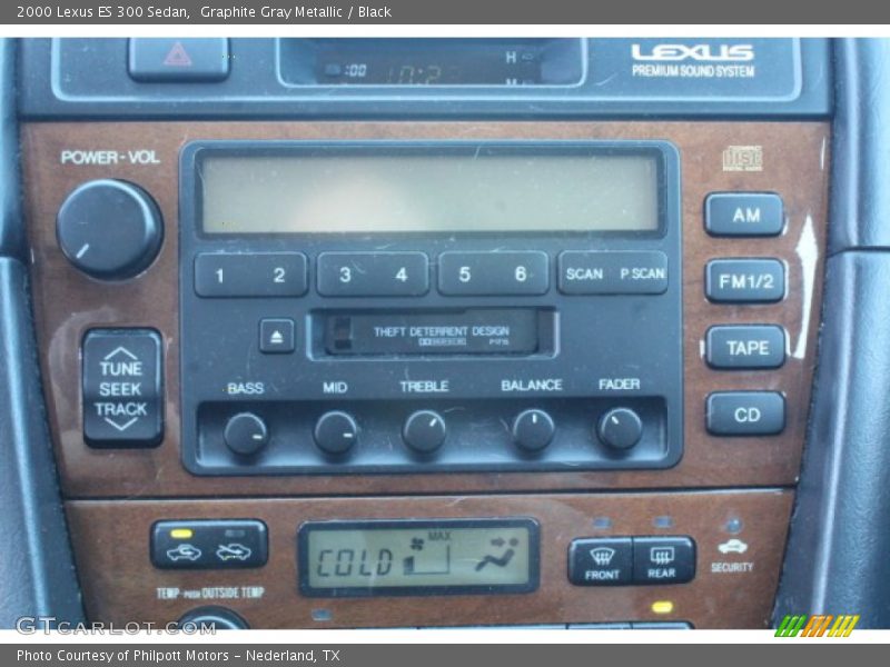 Graphite Gray Metallic / Black 2000 Lexus ES 300 Sedan