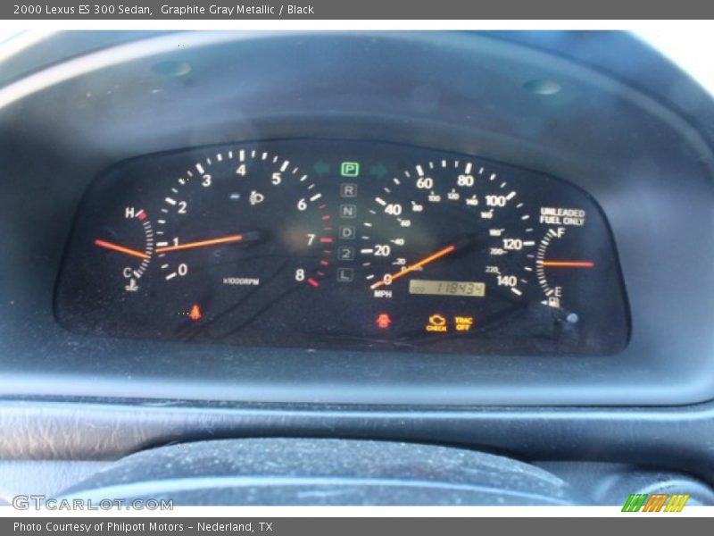 Graphite Gray Metallic / Black 2000 Lexus ES 300 Sedan