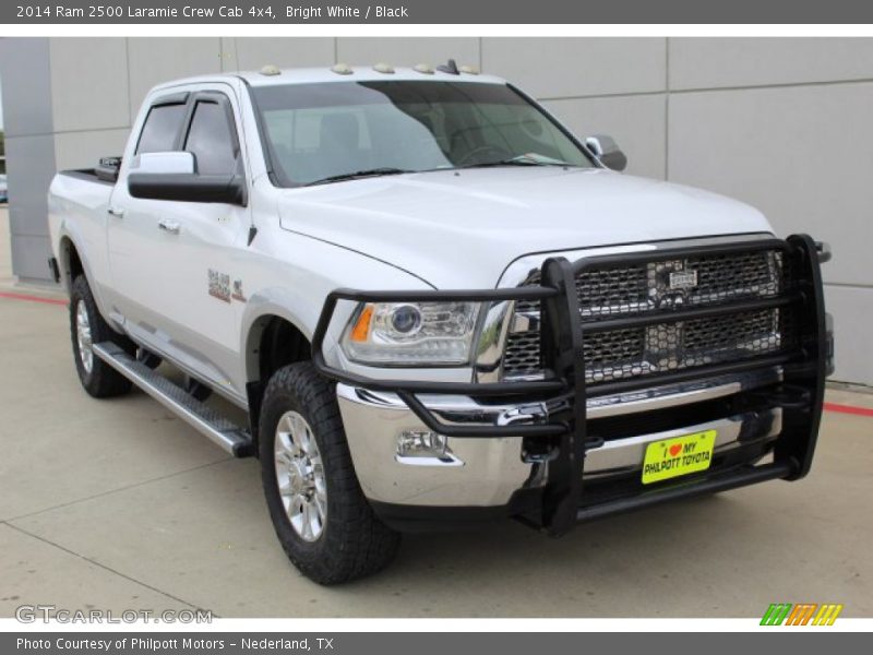 Bright White / Black 2014 Ram 2500 Laramie Crew Cab 4x4