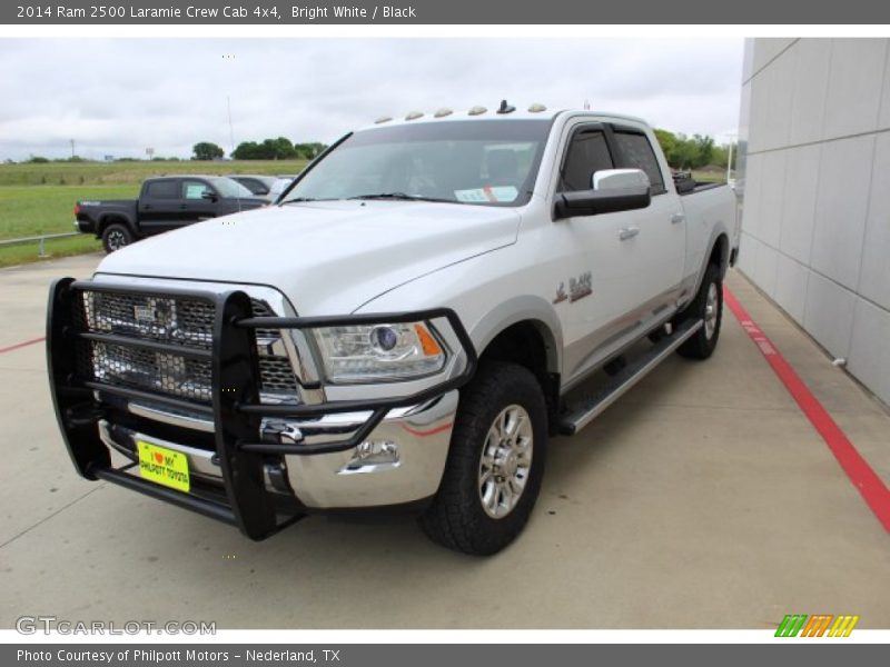 Bright White / Black 2014 Ram 2500 Laramie Crew Cab 4x4