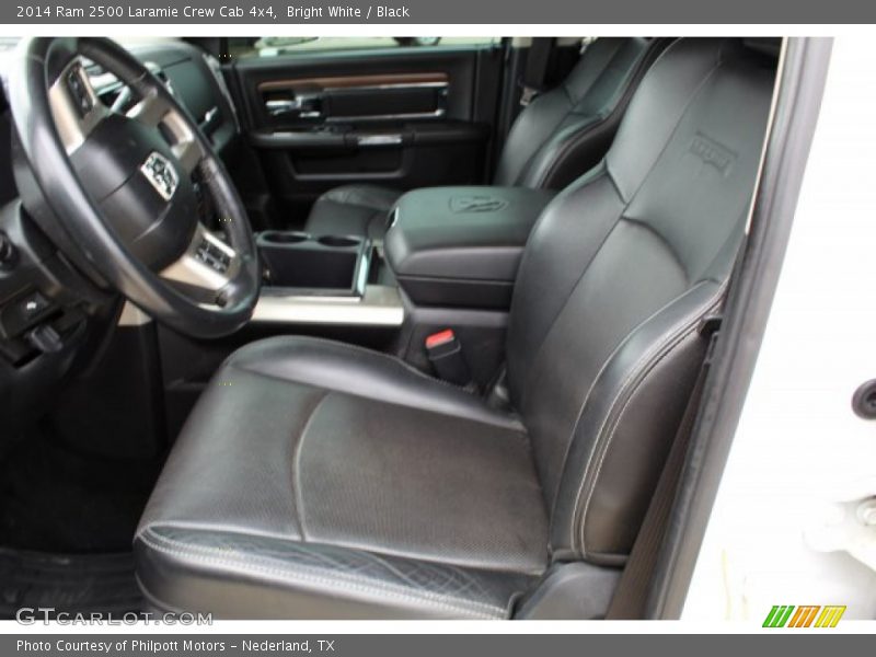 Bright White / Black 2014 Ram 2500 Laramie Crew Cab 4x4