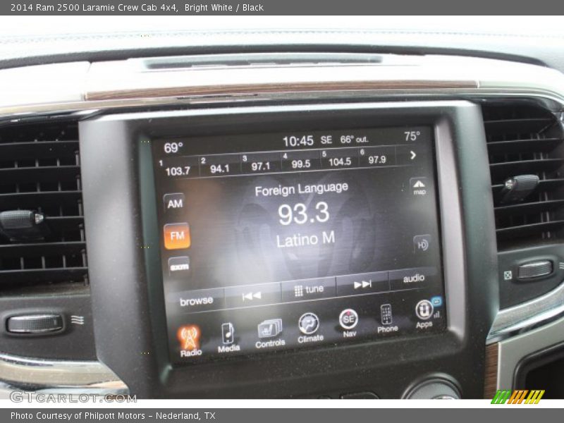 Bright White / Black 2014 Ram 2500 Laramie Crew Cab 4x4