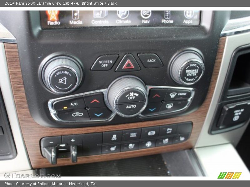 Bright White / Black 2014 Ram 2500 Laramie Crew Cab 4x4