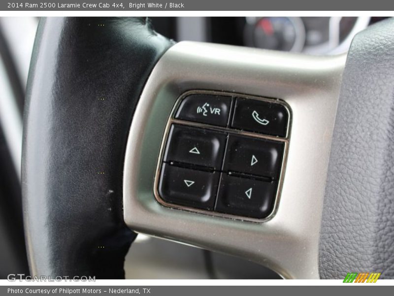 Bright White / Black 2014 Ram 2500 Laramie Crew Cab 4x4