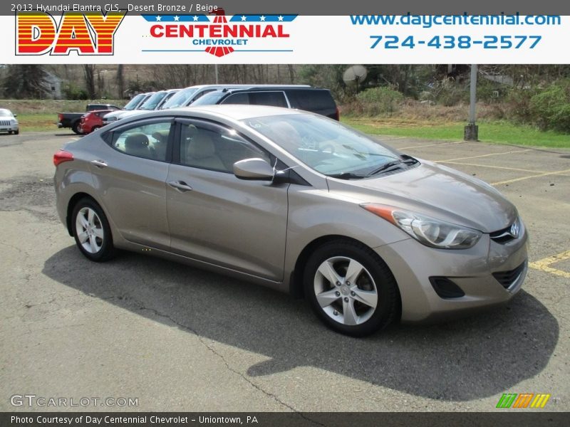 Desert Bronze / Beige 2013 Hyundai Elantra GLS