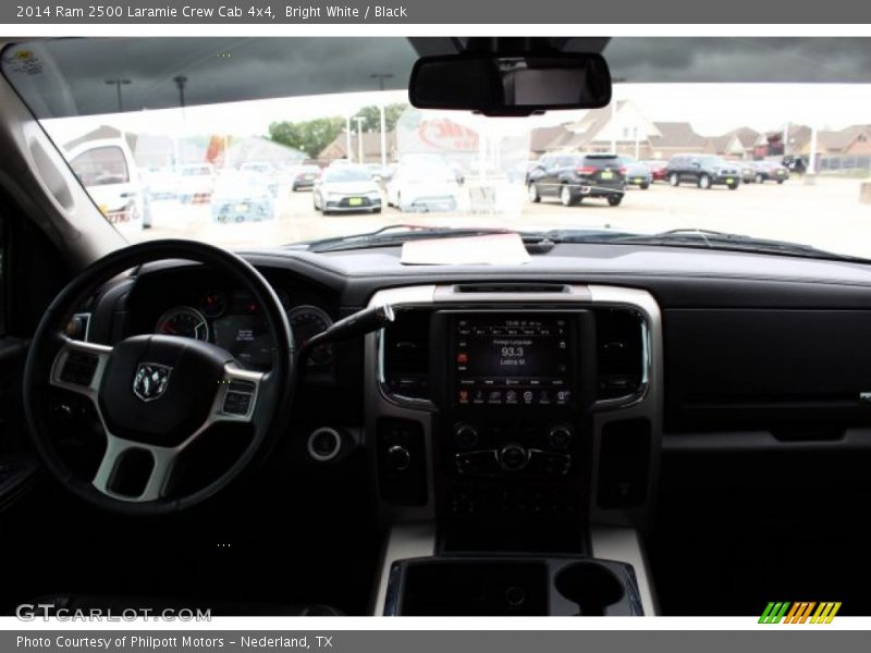 Bright White / Black 2014 Ram 2500 Laramie Crew Cab 4x4