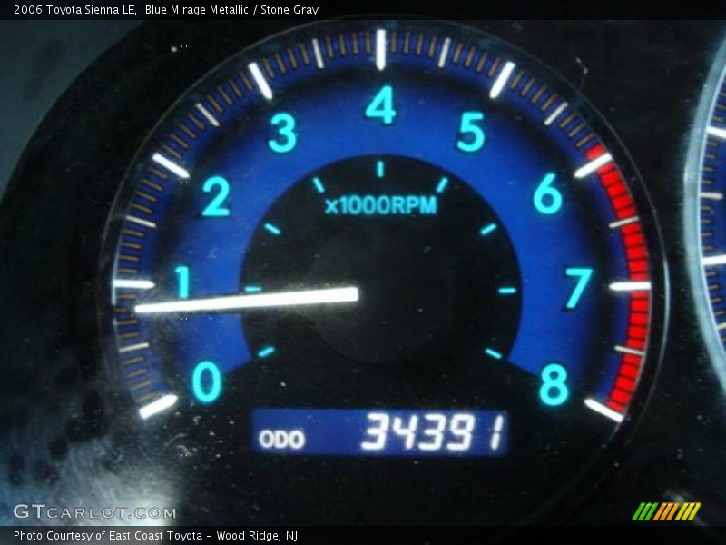Blue Mirage Metallic / Stone Gray 2006 Toyota Sienna LE