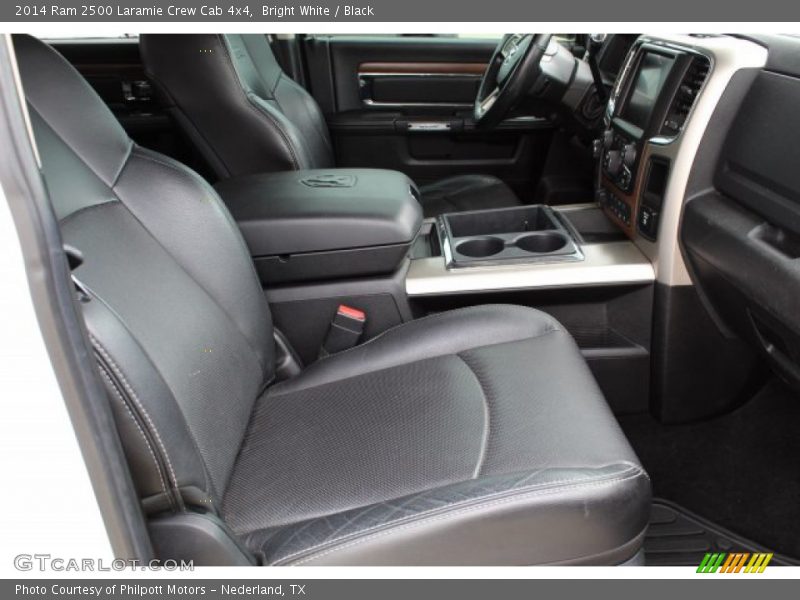 Bright White / Black 2014 Ram 2500 Laramie Crew Cab 4x4
