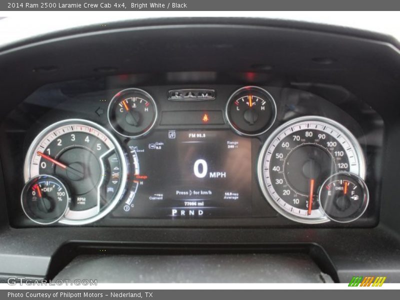 Bright White / Black 2014 Ram 2500 Laramie Crew Cab 4x4