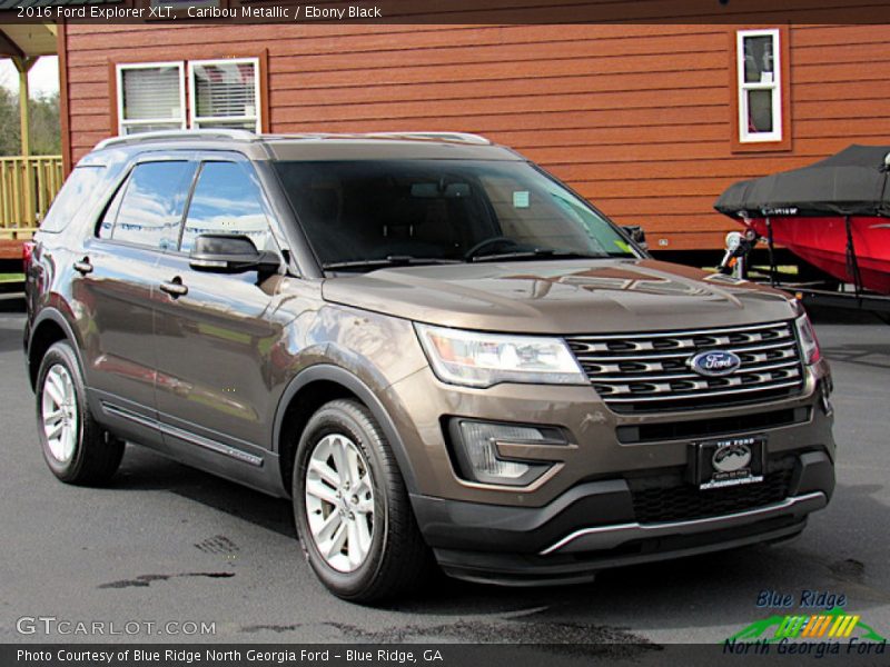Caribou Metallic / Ebony Black 2016 Ford Explorer XLT