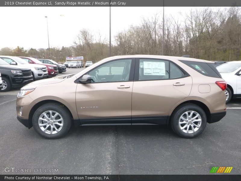 Sandy Ridge Metallic / Medium Ash Gray 2019 Chevrolet Equinox LS