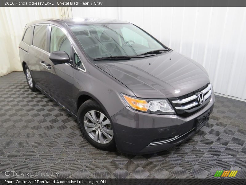 Crystal Black Pearl / Gray 2016 Honda Odyssey EX-L