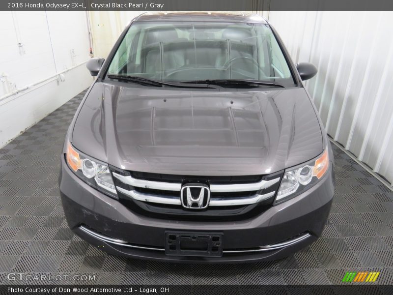 Crystal Black Pearl / Gray 2016 Honda Odyssey EX-L