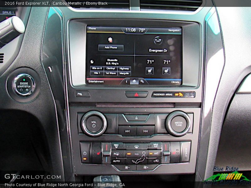 Caribou Metallic / Ebony Black 2016 Ford Explorer XLT