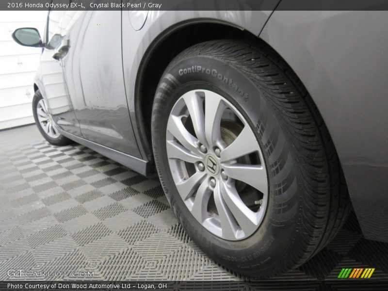 Crystal Black Pearl / Gray 2016 Honda Odyssey EX-L