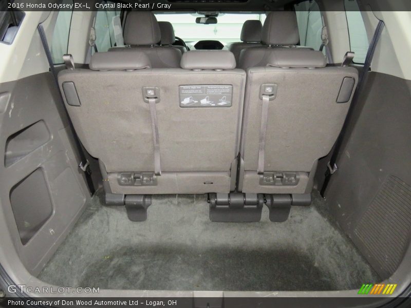 Crystal Black Pearl / Gray 2016 Honda Odyssey EX-L