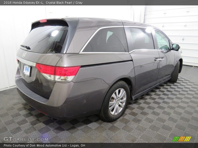 Crystal Black Pearl / Gray 2016 Honda Odyssey EX-L