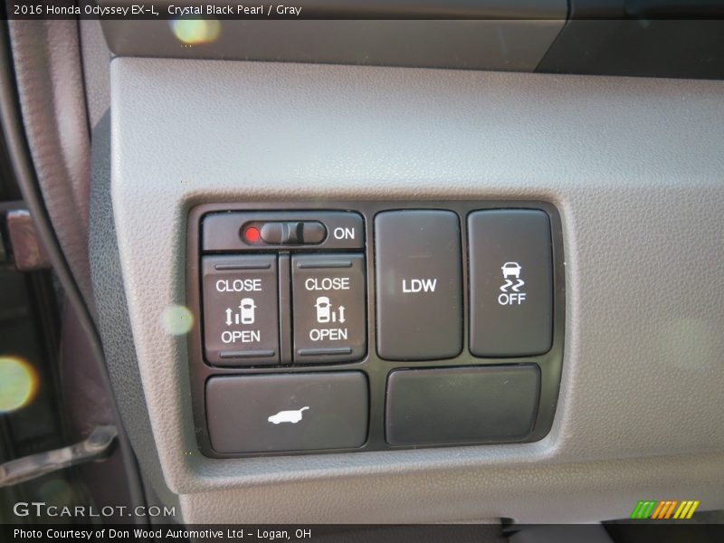 Crystal Black Pearl / Gray 2016 Honda Odyssey EX-L
