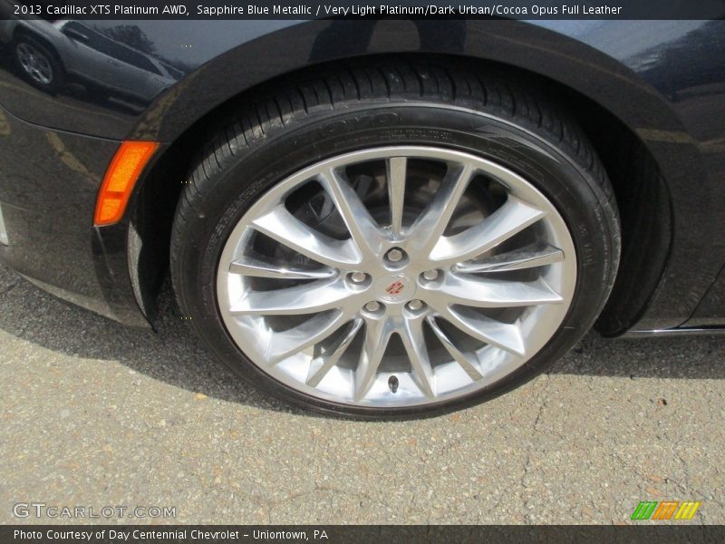 Sapphire Blue Metallic / Very Light Platinum/Dark Urban/Cocoa Opus Full Leather 2013 Cadillac XTS Platinum AWD