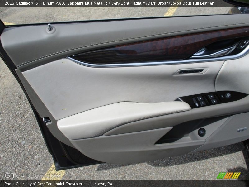 Sapphire Blue Metallic / Very Light Platinum/Dark Urban/Cocoa Opus Full Leather 2013 Cadillac XTS Platinum AWD