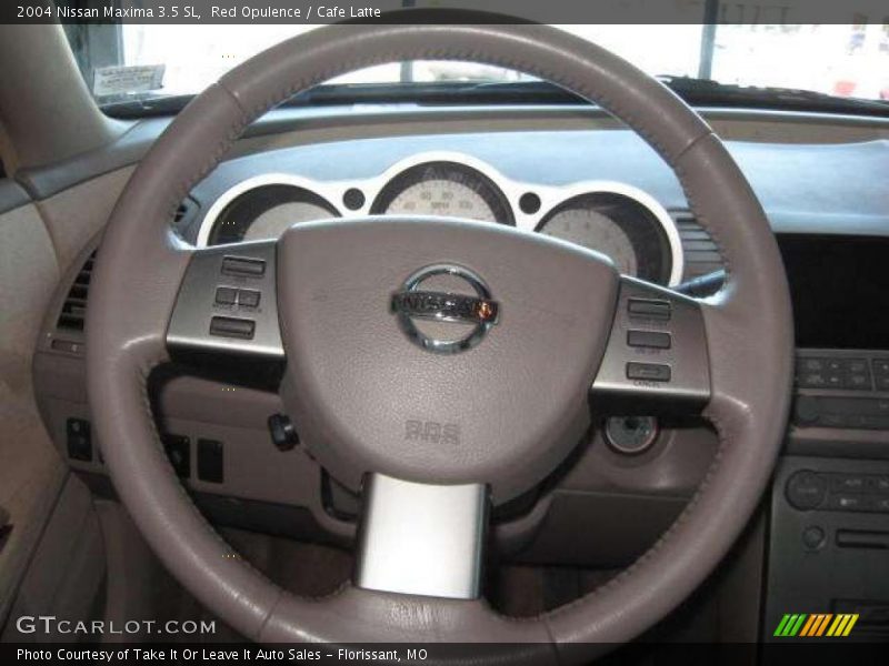 Red Opulence / Cafe Latte 2004 Nissan Maxima 3.5 SL