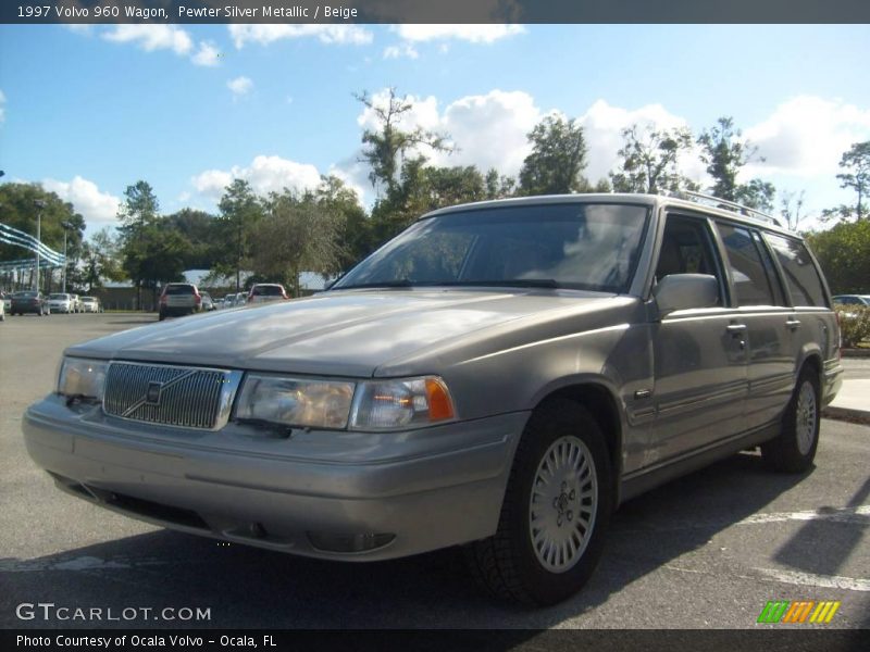 Pewter Silver Metallic / Beige 1997 Volvo 960 Wagon