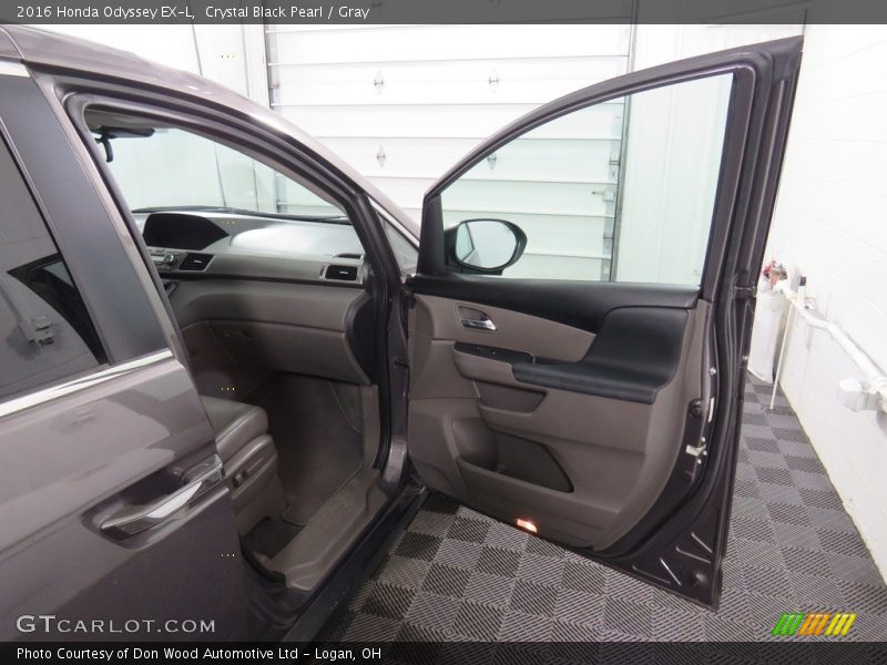 Crystal Black Pearl / Gray 2016 Honda Odyssey EX-L