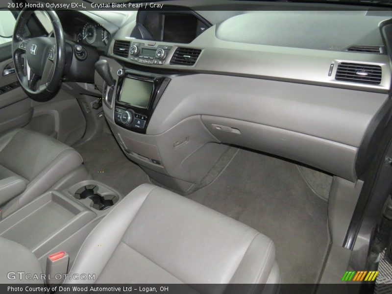 Crystal Black Pearl / Gray 2016 Honda Odyssey EX-L